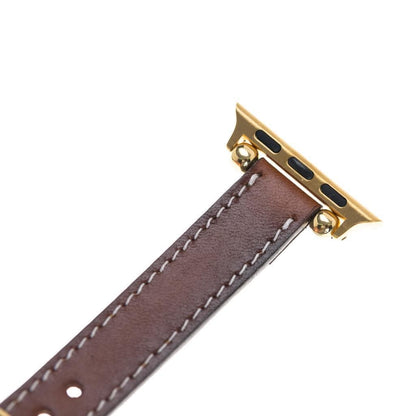 Seamy Lederarmband für Apple Watch aus echtem Leder