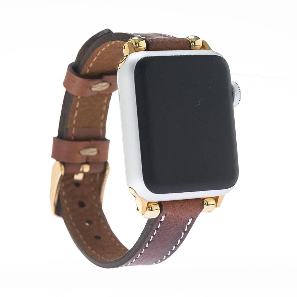 Seamy Lederarmband für Apple Watch aus echtem Leder