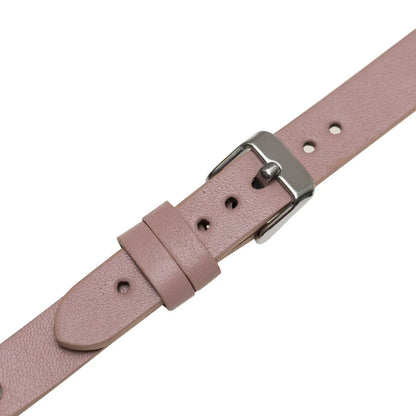 Ferro with Silver Trok Lederarmband für Apple Watch aus echtem Leder in Silber