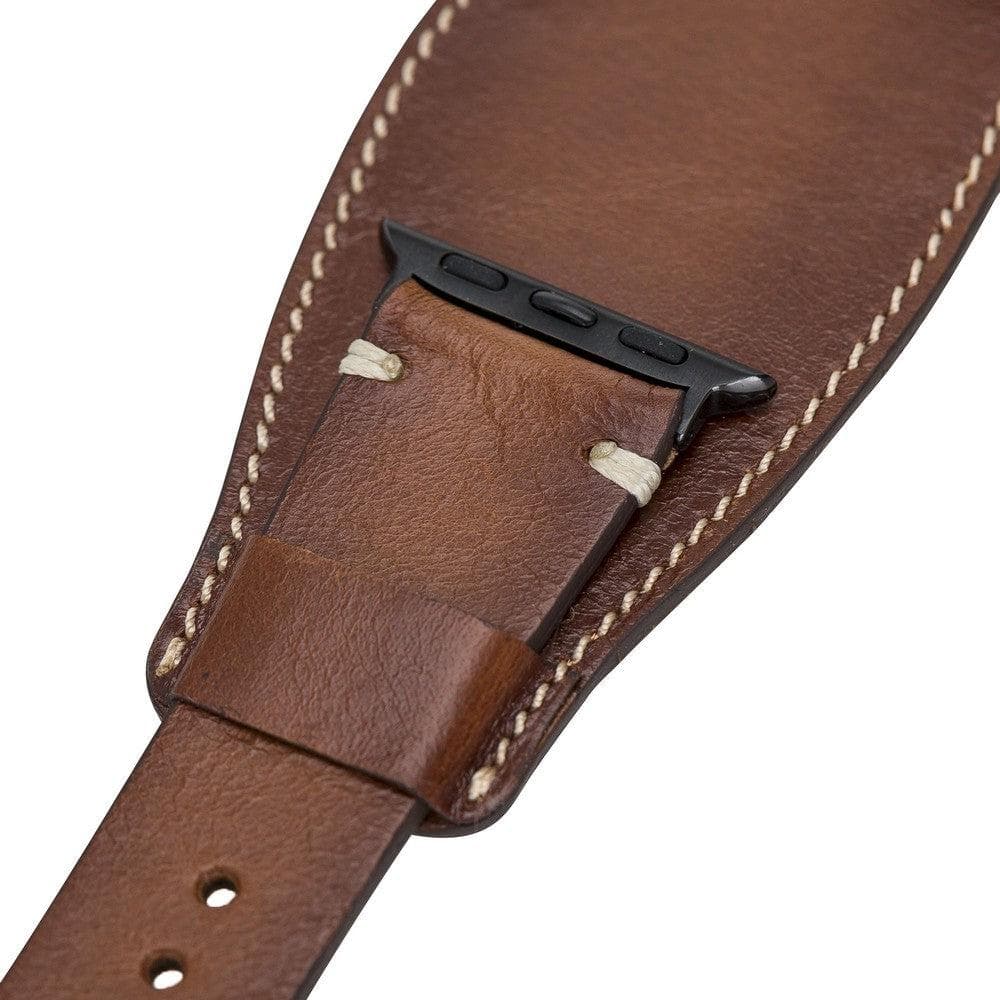 Pulsar Cuff Lederarmband für Apple Watch aus echtem Leder