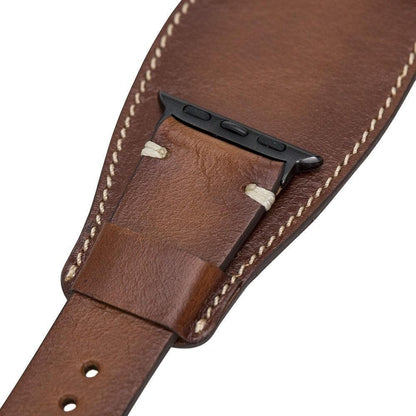 Pulsar Cuff Lederarmband für Apple Watch aus echtem Leder