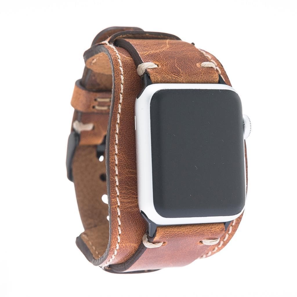 Pulsar Cuff Lederarmband für Apple Watch aus echtem Leder