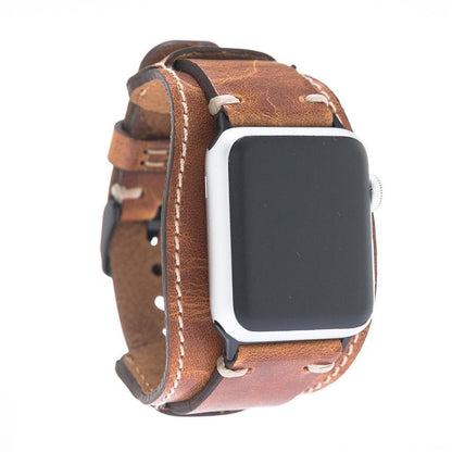 Pulsar Cuff Lederarmband für Apple Watch aus echtem Leder