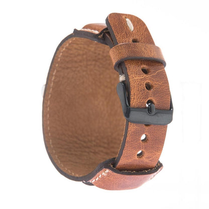 Pulsar Cuff Lederarmband für Apple Watch aus echtem Leder