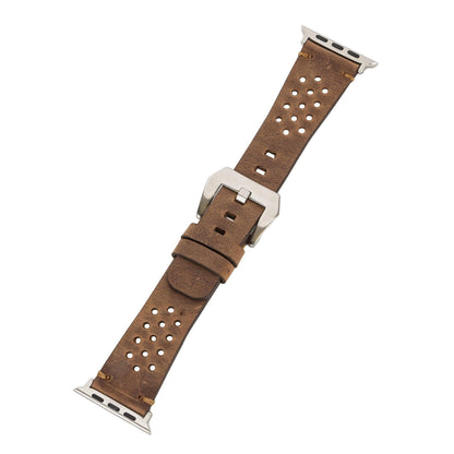 Vigo Lederarmband für Apple Watch aus echtem Leder in Braun