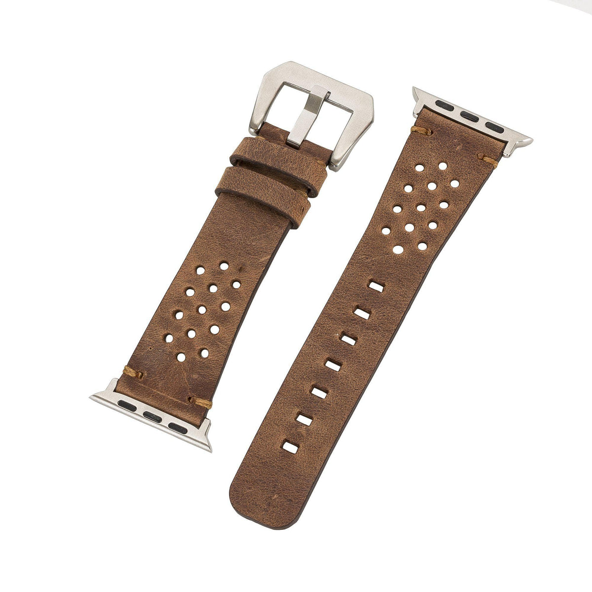 Vigo Lederarmband für Apple Watch aus echtem Leder in Braun