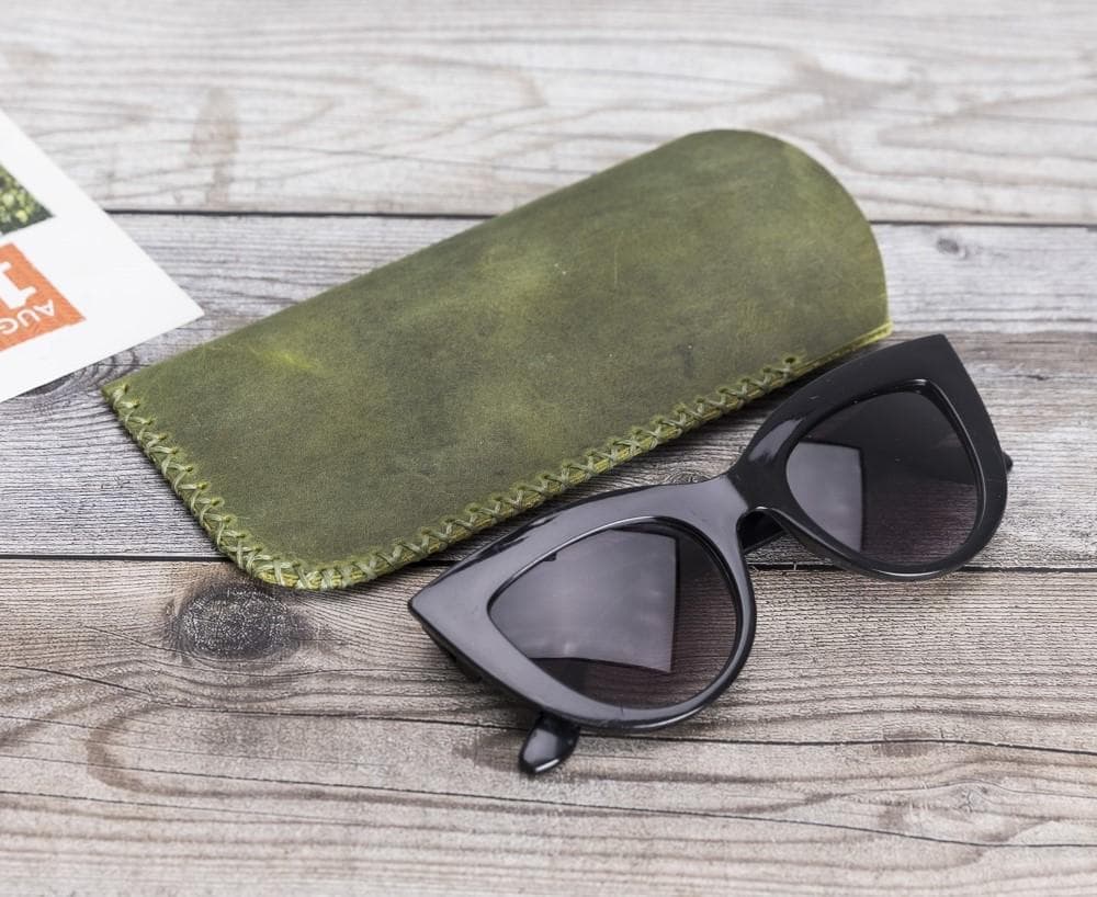 Leather Glasses Cover Brown