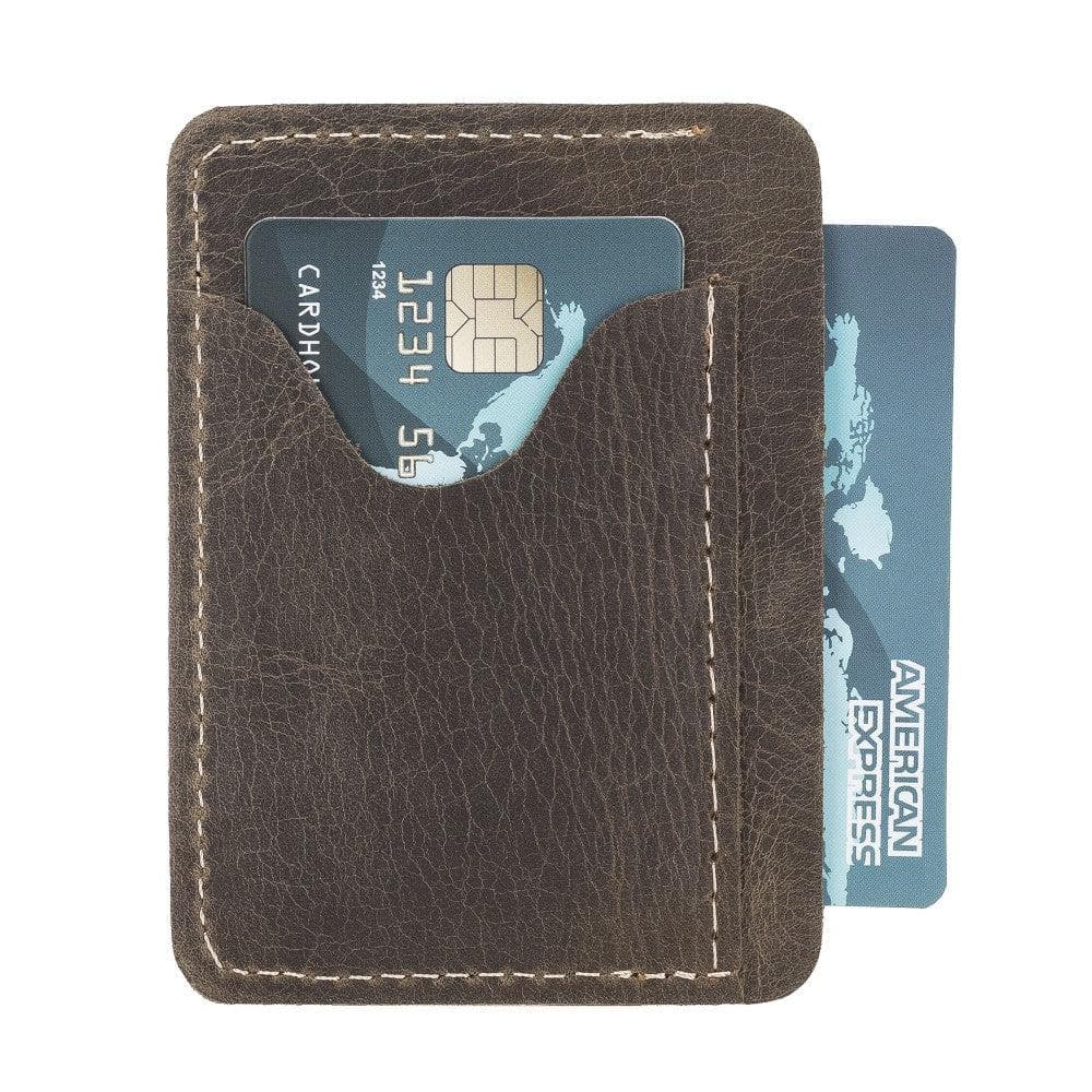 Leather Man Wallet Dark Brown Bouletta