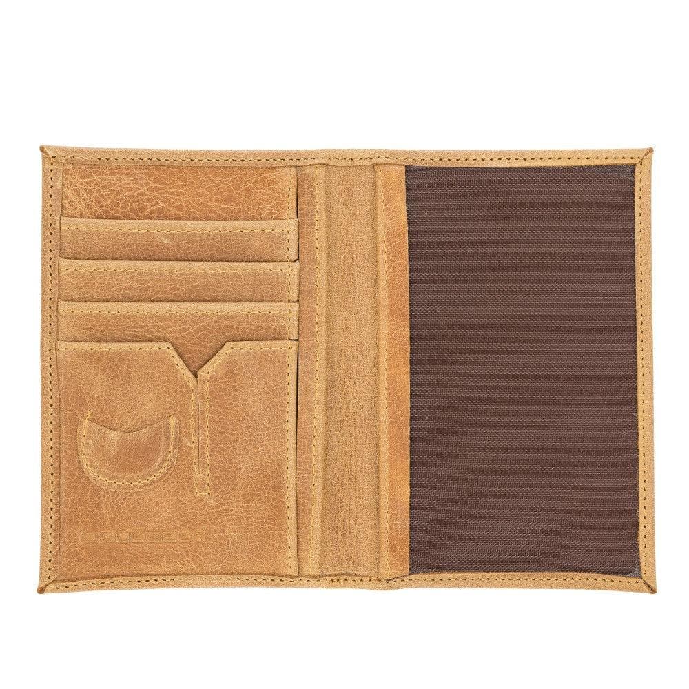 Leather Pasaport Holder Tan