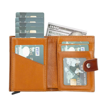 Palertag Leather Mechanical Card Holder Bouletta