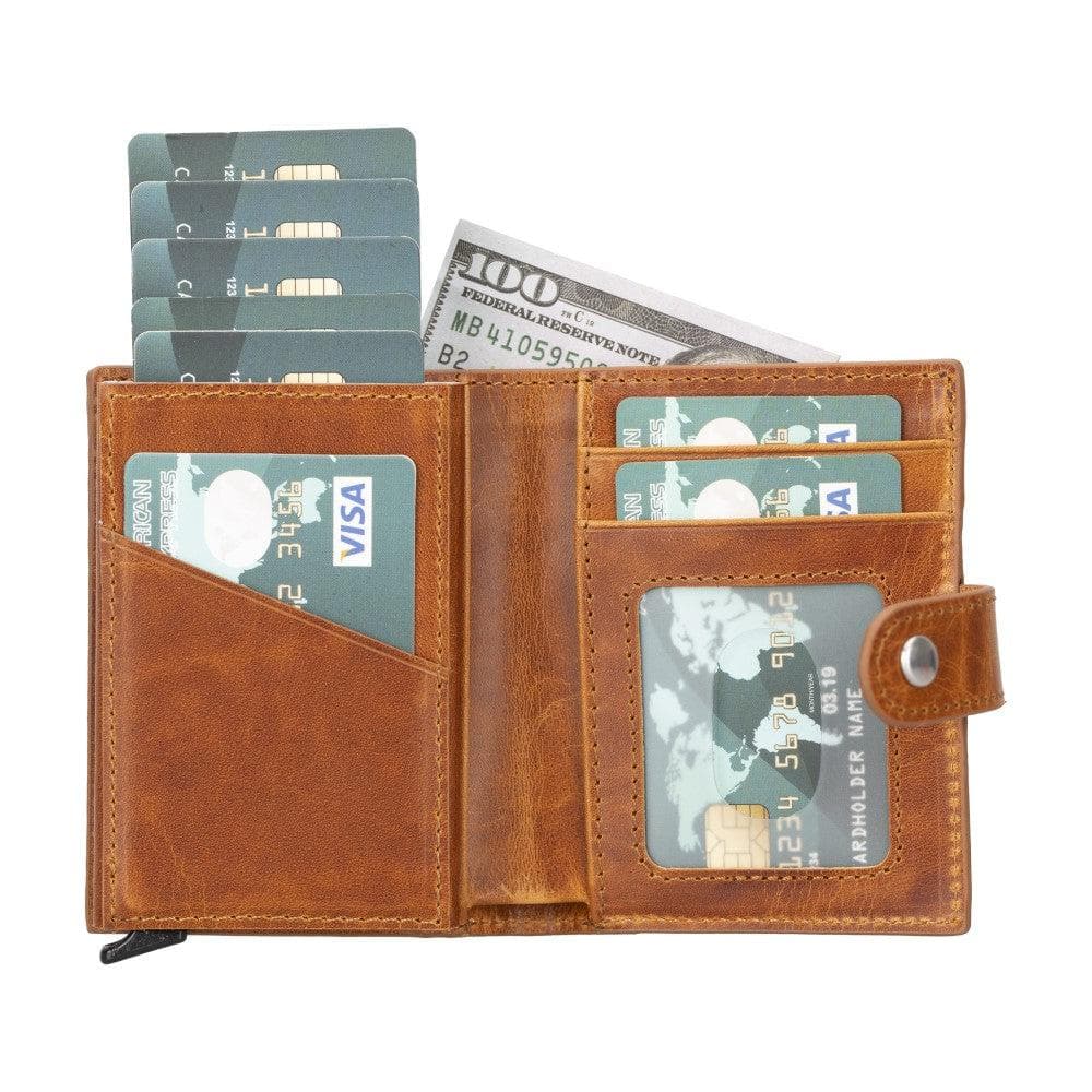 Palertag Leather Mechanical Card Holder Bouletta