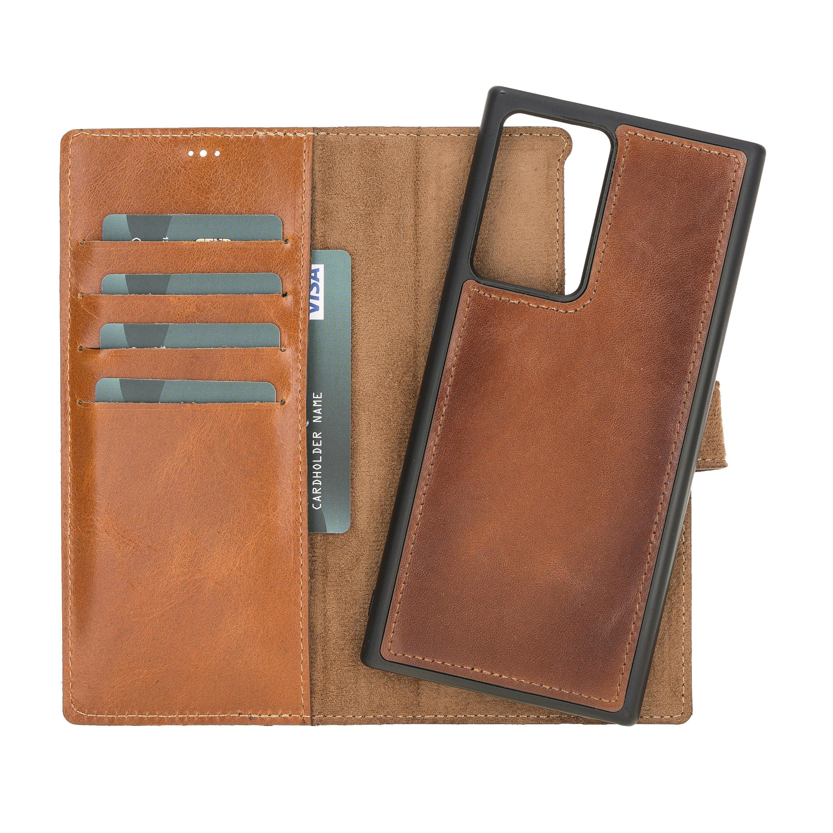 Magic Abnehmbar Leder Wallet Case für Samsung Galaxy Note 20 Ultra aus echtem Leder