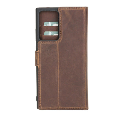 Magic Abnehmbar Leder Wallet Case für Samsung Galaxy Note 20 aus echtem Leder
