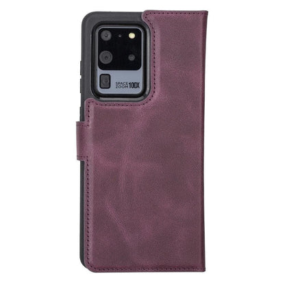 Magic Abnehmbar Leder Wallet Case für Samsung Galaxy S20 Ultra aus echtem Leder