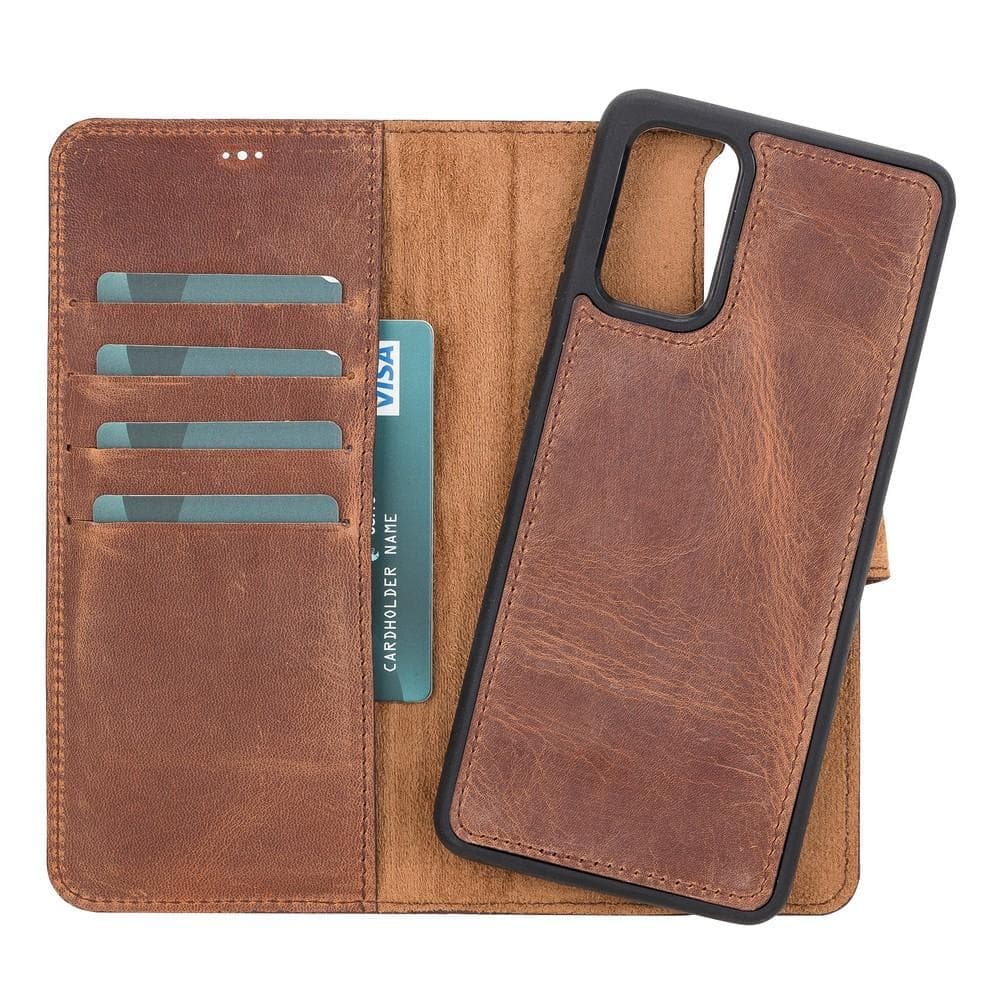 Magic Abnehmbar Leder Wallet Case für Samsung Galaxy S20 Ultra aus echtem Leder