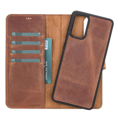 Magic Abnehmbar Leder Wallet Case für Samsung Galaxy S20 Ultra aus echtem Leder