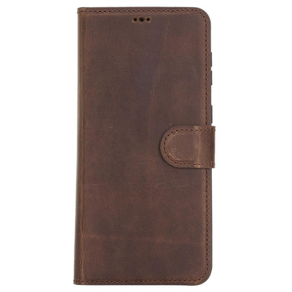 Magic Abnehmbar Leder Wallet Case für Samsung Galaxy S21 Plus aus echtem Leder
