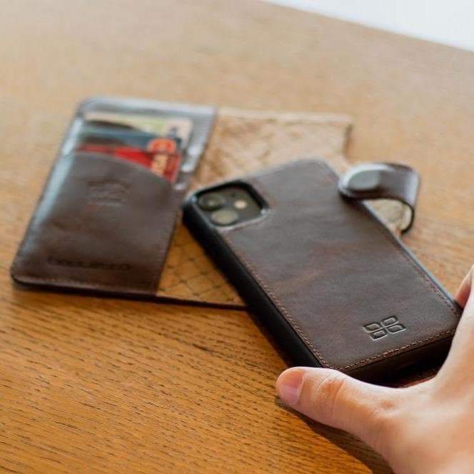 Magic Abnehmbar Leder Wallet Case für Samsung Galaxy S21 Plus aus echtem Leder