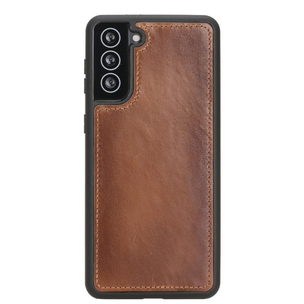 Magic Abnehmbar Leder Wallet Case für Samsung Galaxy S21 Plus aus echtem Leder