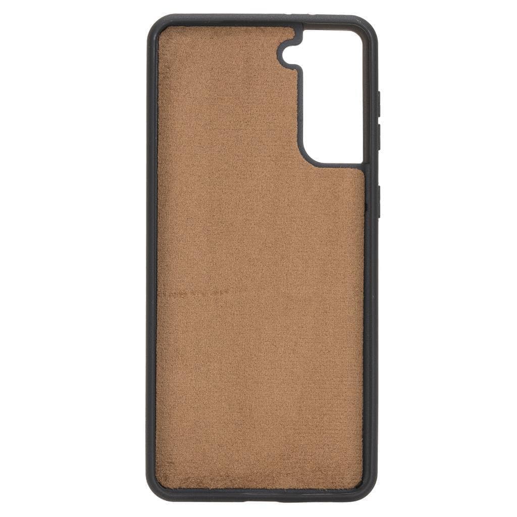 Magic Abnehmbar Leder Wallet Case für Samsung Galaxy S21 aus echtem Leder