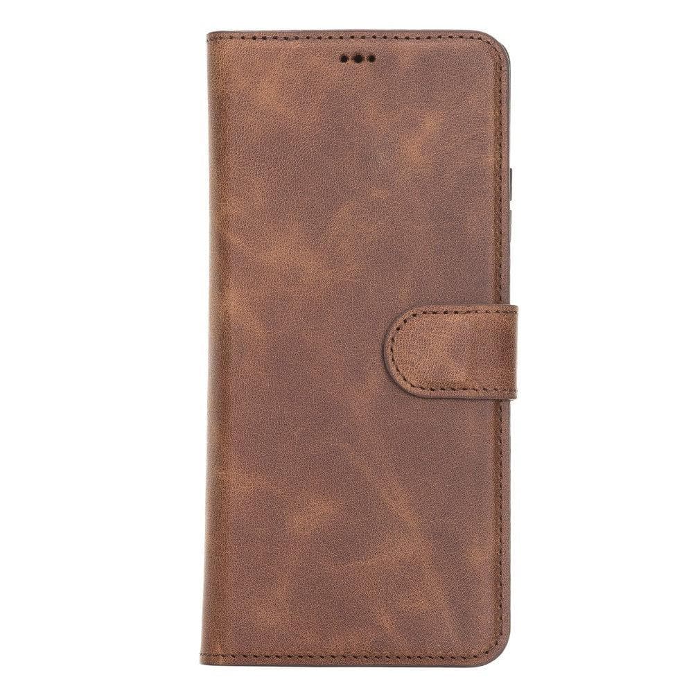 Magic Abnehmbar Leder Wallet Case für Samsung Galaxy S21 Ultra aus echtem Leder