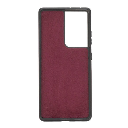 Magic Abnehmbar Leder Wallet Case für Samsung Galaxy S21 Ultra aus echtem Leder
