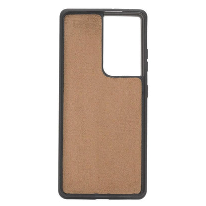 Magic Abnehmbar Leder Wallet Case für Samsung Galaxy S21 Ultra aus echtem Leder