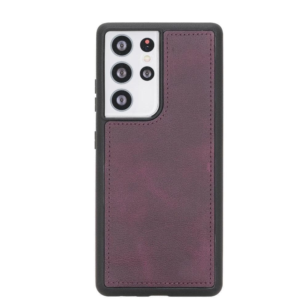 Magic Abnehmbar Leder Wallet Case für Samsung Galaxy S21 Ultra aus echtem Leder