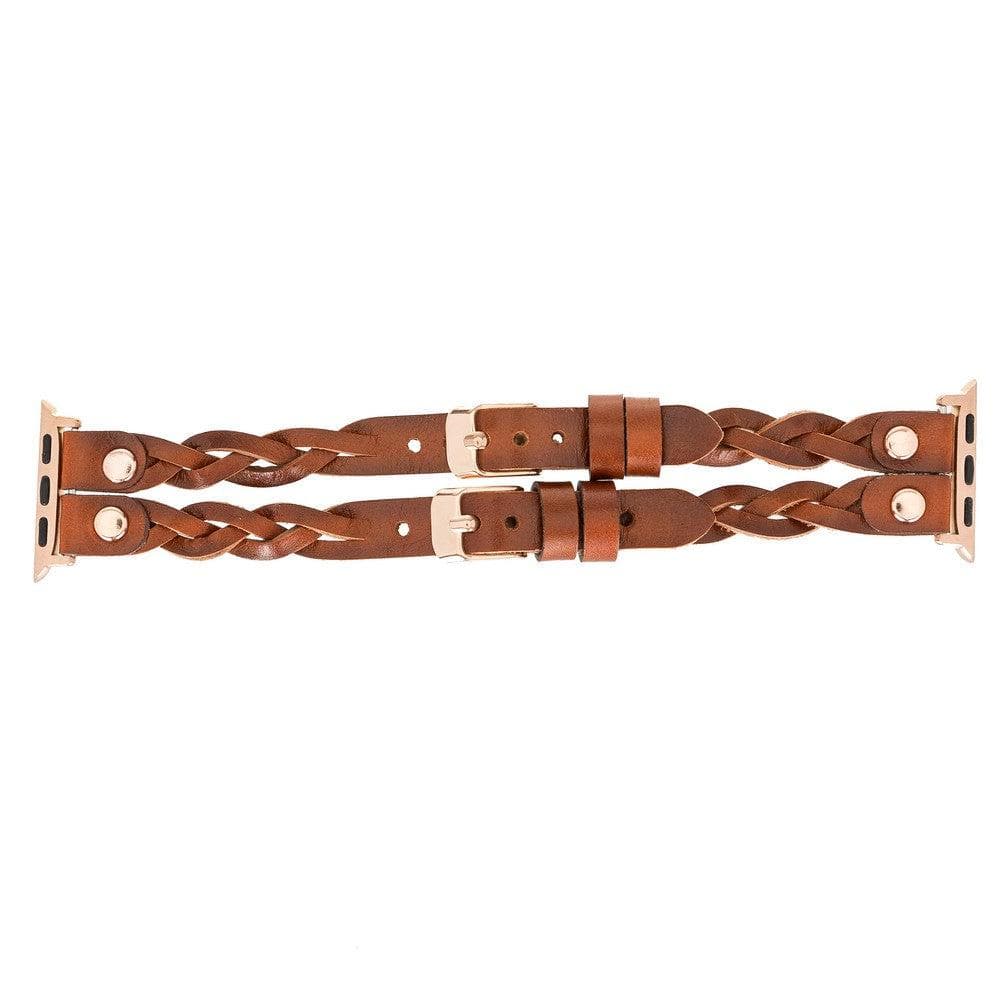 York Double Lederarmband für Apple Watch aus echtem Leder