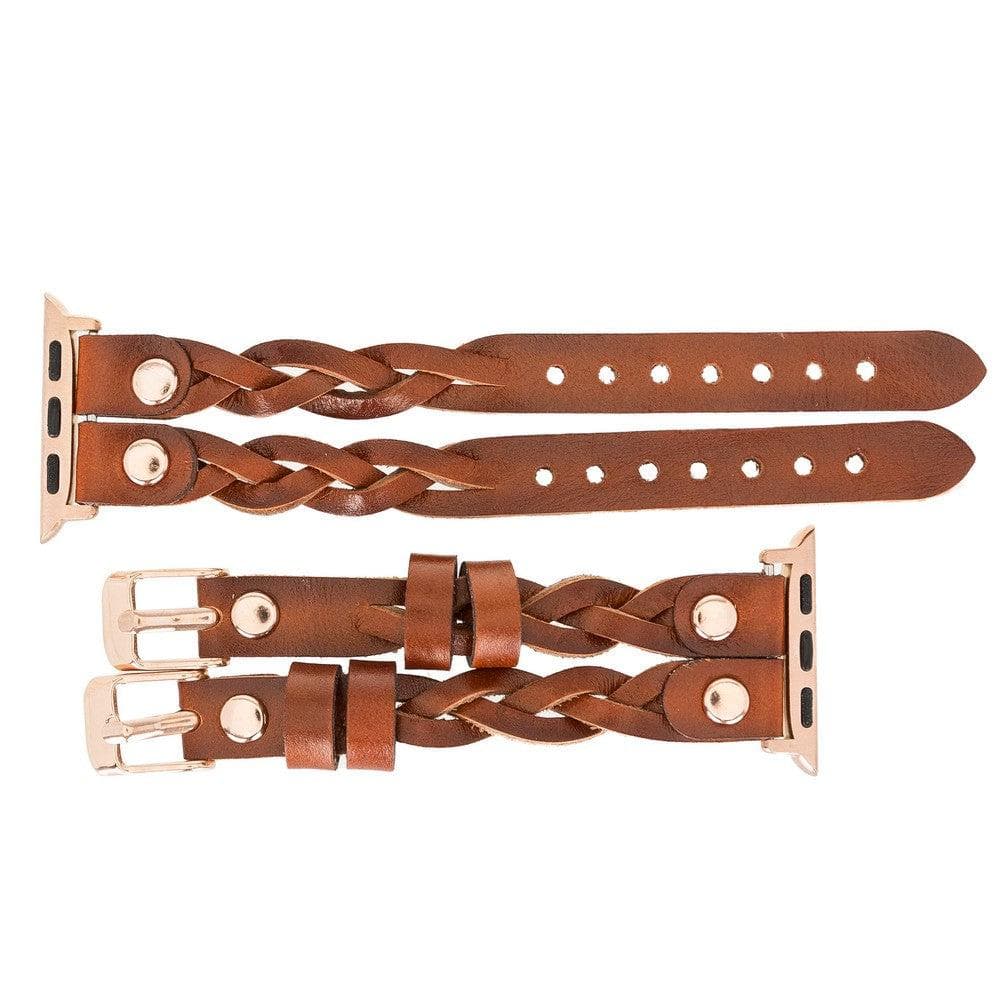York Double Lederarmband für Apple Watch aus echtem Leder