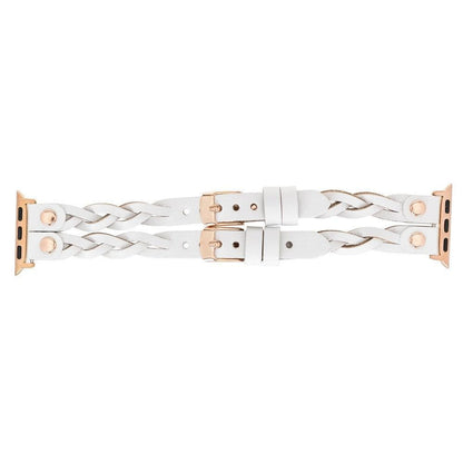 York Double Lederarmband für Apple Watch aus echtem Leder