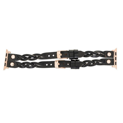 York Double Lederarmband für Apple Watch aus echtem Leder