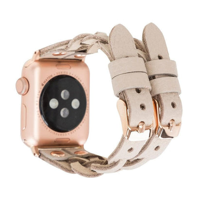 York Double Lederarmband für Apple Watch aus echtem Leder