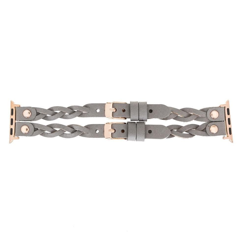 York Double Lederarmband für Apple Watch aus echtem Leder