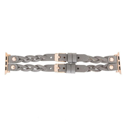 York Double Lederarmband für Apple Watch aus echtem Leder
