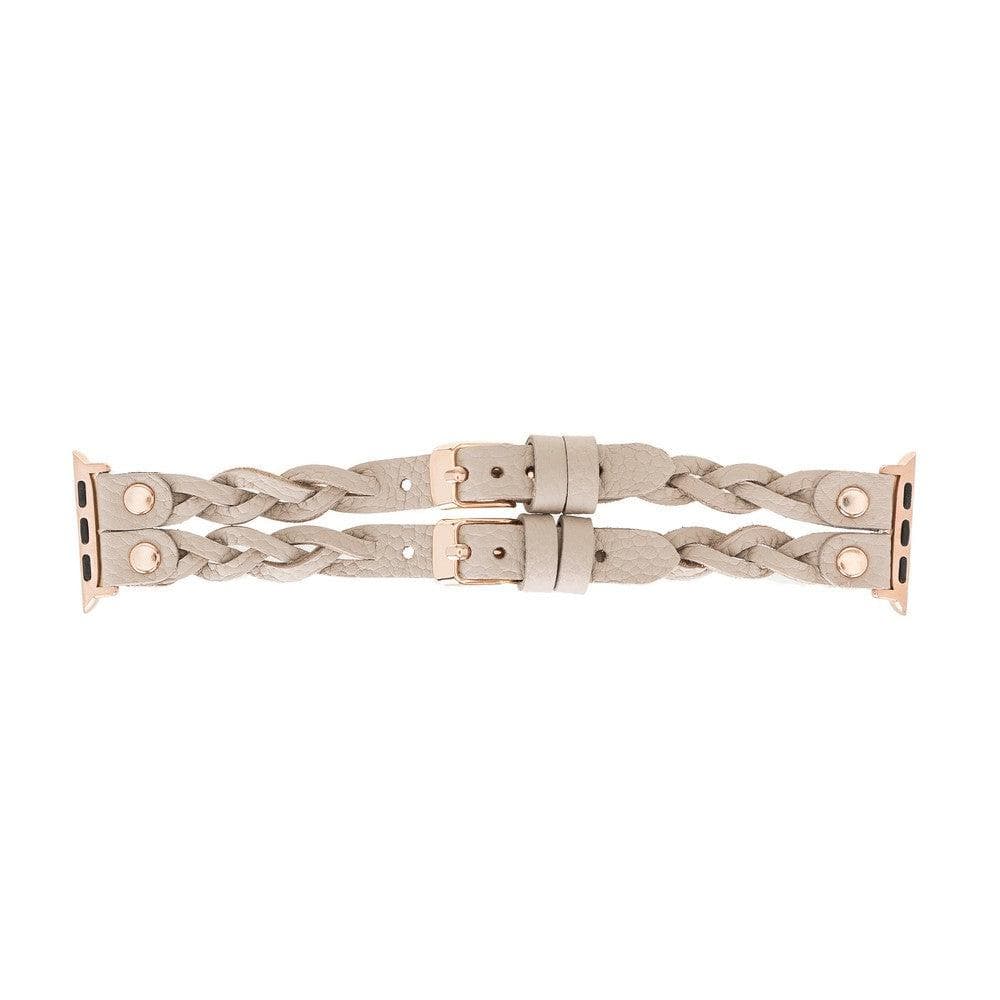 York Double Lederarmband für Apple Watch aus echtem Leder