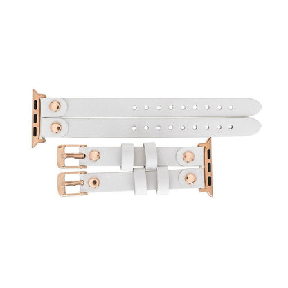 Ely Double Lederarmband für Apple Watch aus echtem Leder