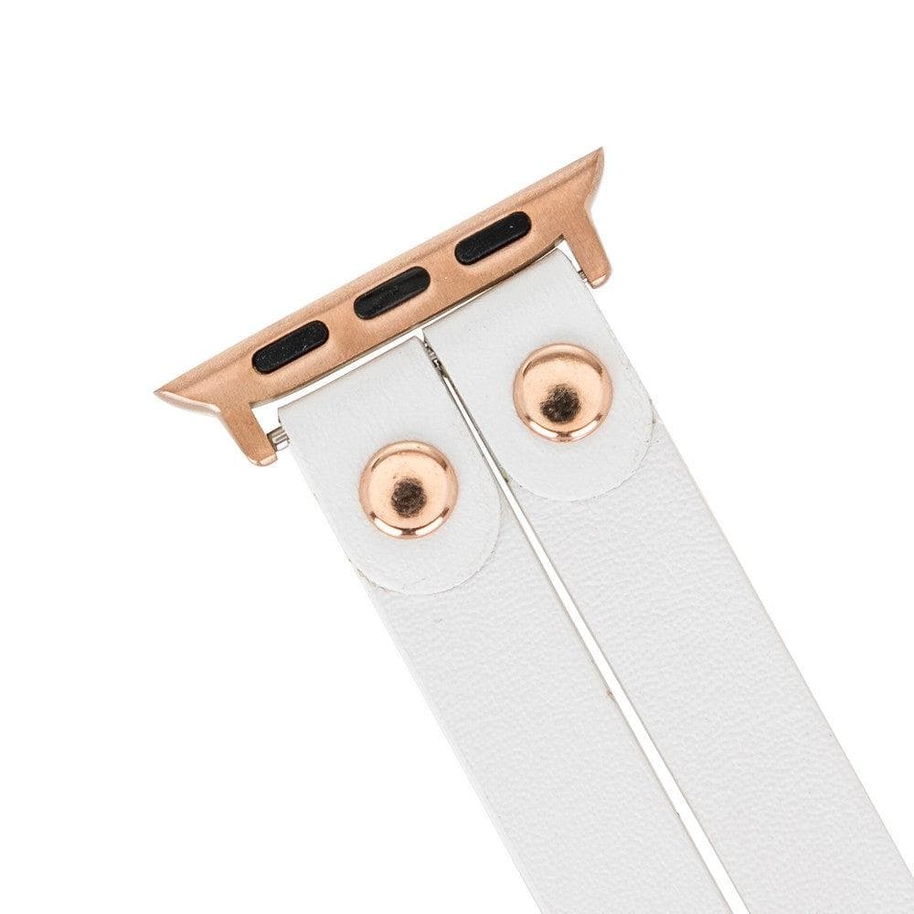 Ely Double Lederarmband für Apple Watch aus echtem Leder