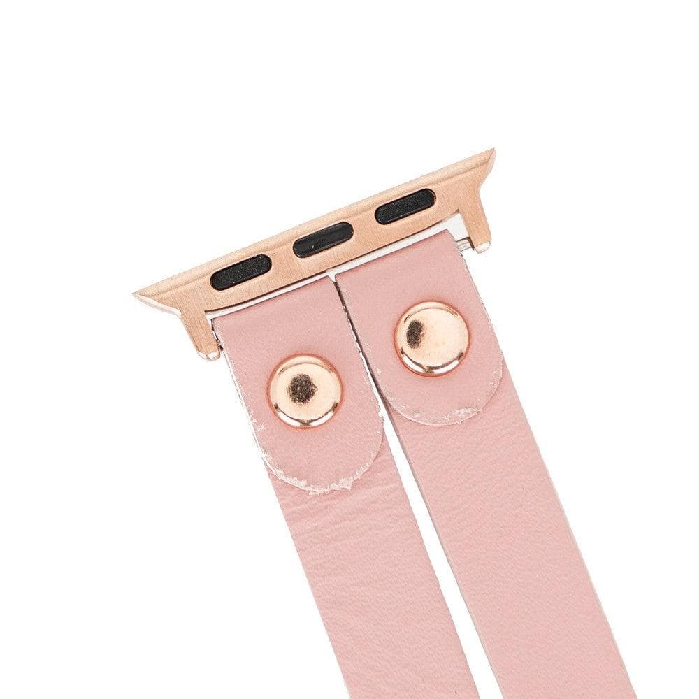 Ely Double Lederarmband für Apple Watch aus echtem Leder