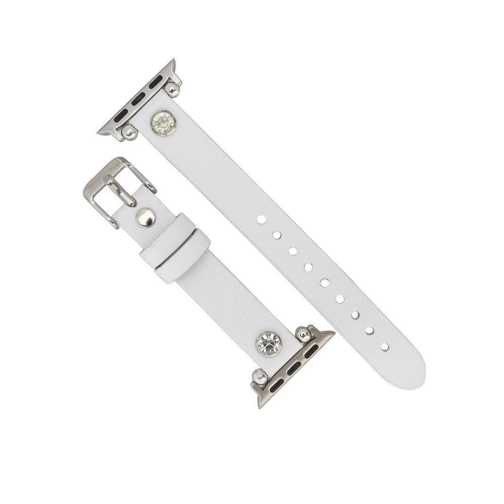 Visby Lederarmband für Apple Watch aus echtem Leder in Braun