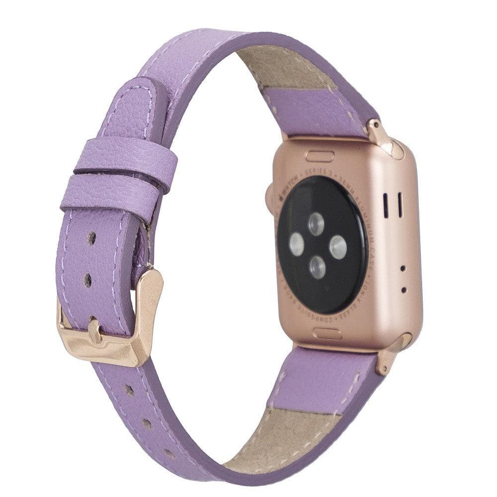 Roma Lederarmband für Apple Watch aus echtem Leder in Cognac