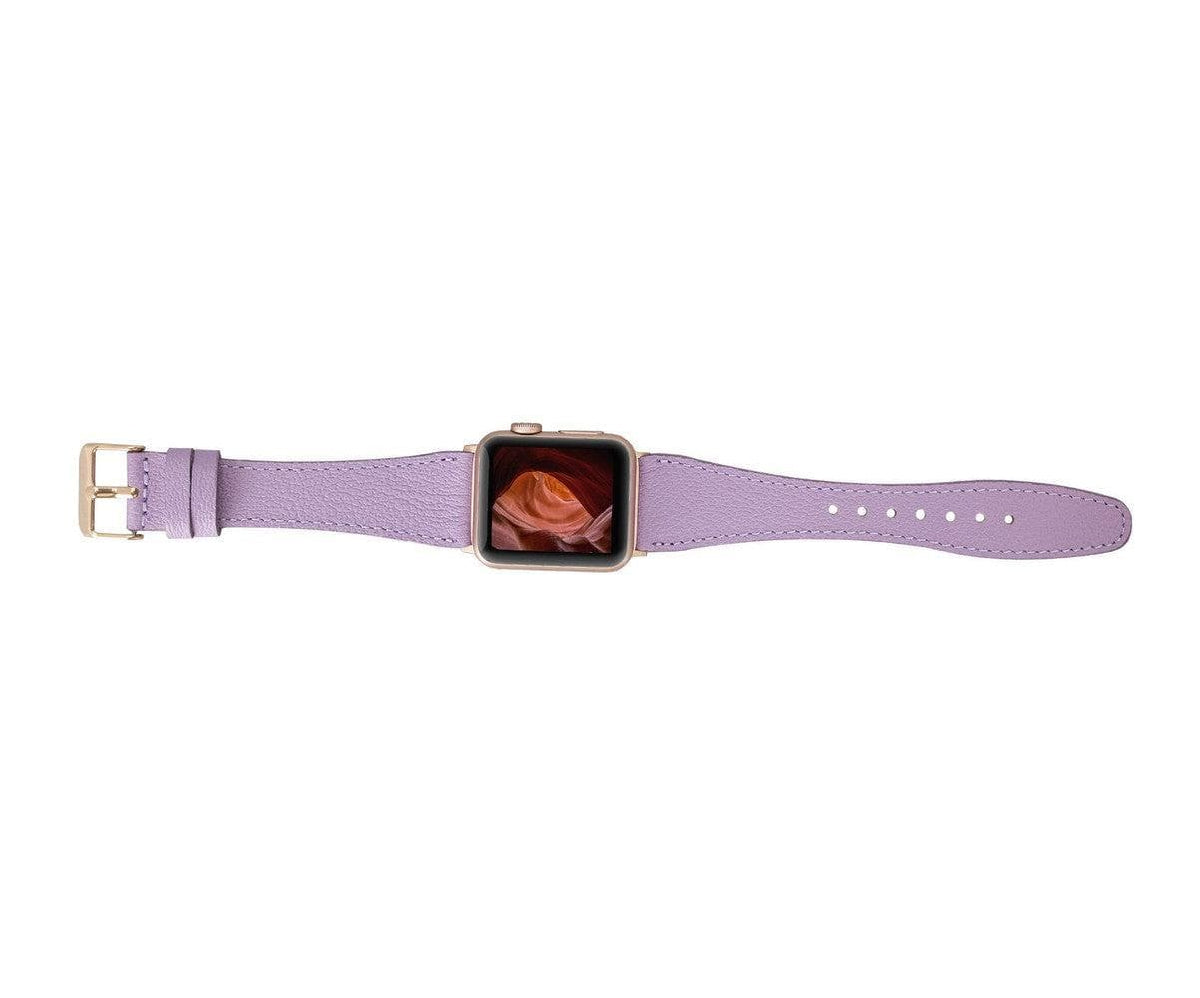 Roma Lederarmband für Apple Watch aus echtem Leder in Cognac