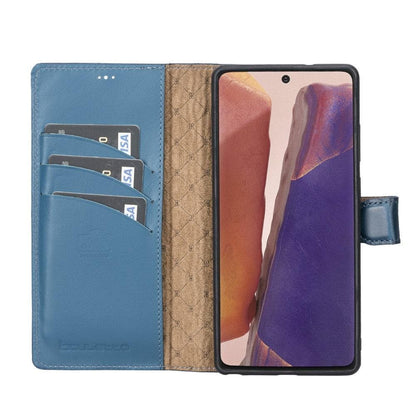 Magic Abnehmbar Leder Wallet Case für Samsung Galaxy Note 20 aus echtem Leder