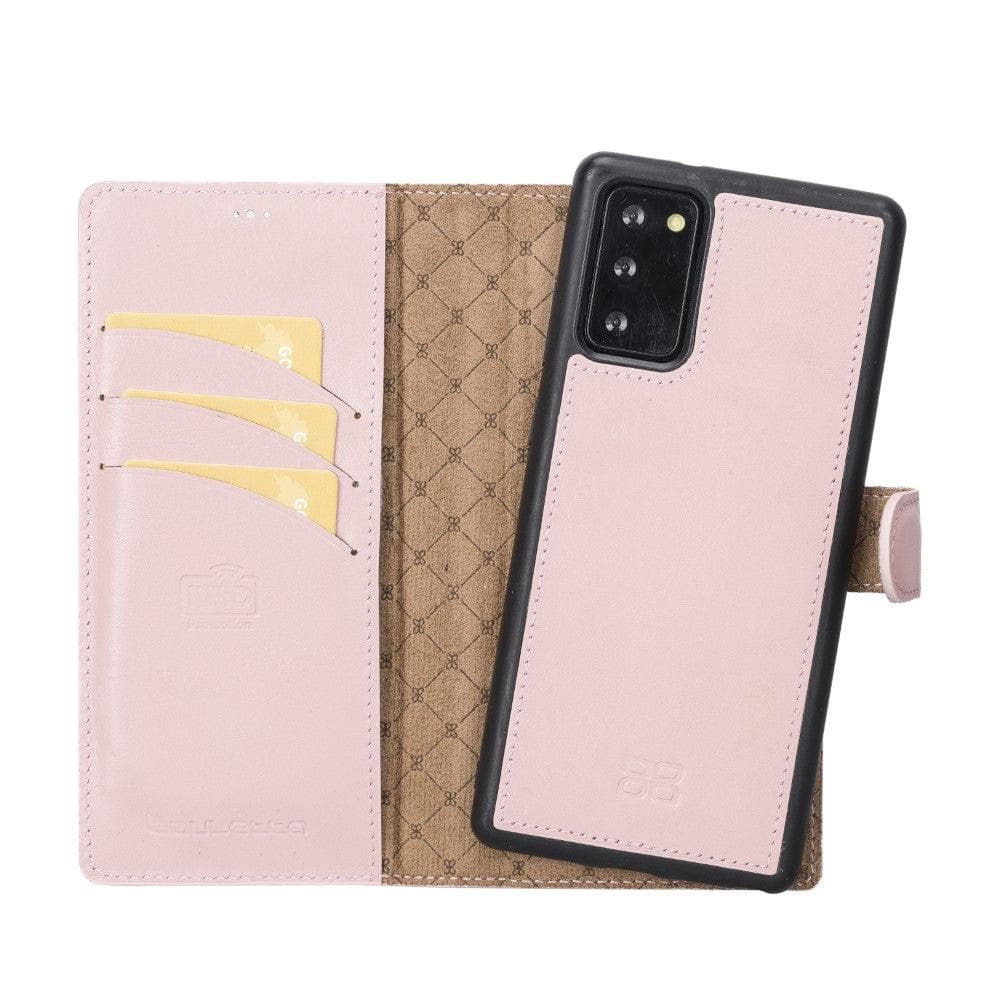 Magic Abnehmbar Leder Wallet Case für Samsung Galaxy Note 20 aus echtem Leder