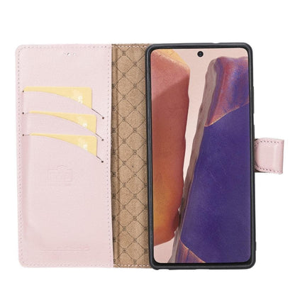 Magic Abnehmbar Leder Wallet Case für Samsung Galaxy Note 20 aus echtem Leder