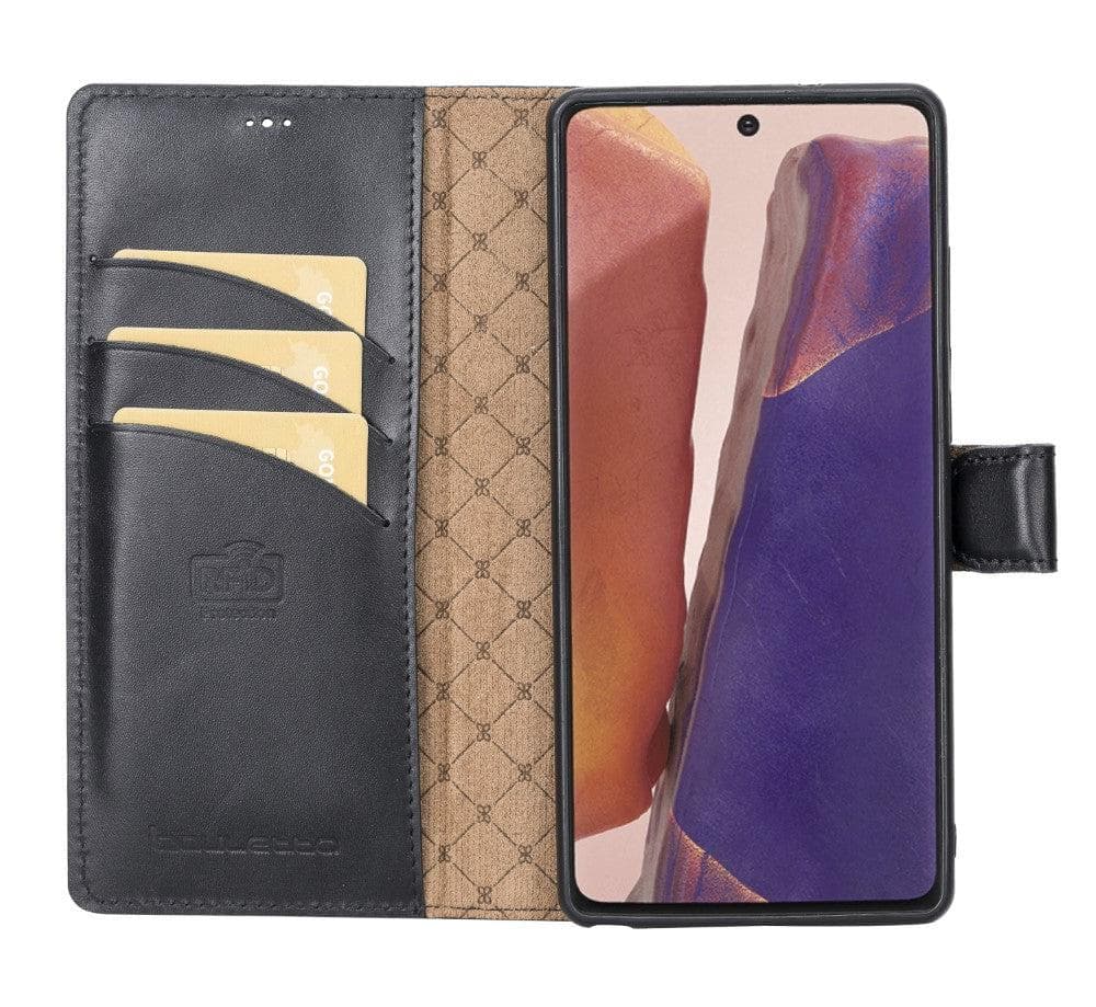 Magic Abnehmbar Leder Wallet Case für Samsung Galaxy Note 20 aus echtem Leder