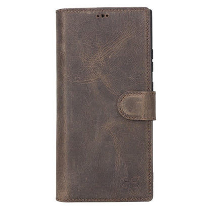 Magic Abnehmbar Leder Wallet Case für Samsung Galaxy Note 20 aus echtem Leder