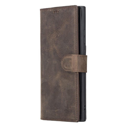 Magic Abnehmbar Leder Wallet Case für Samsung Galaxy Note 20 aus echtem Leder