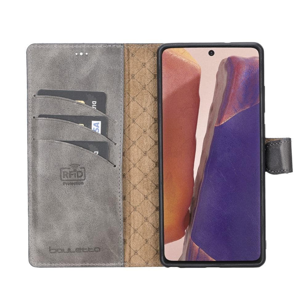 Magic Abnehmbar Leder Wallet Case für Samsung Galaxy Note 20 aus echtem Leder