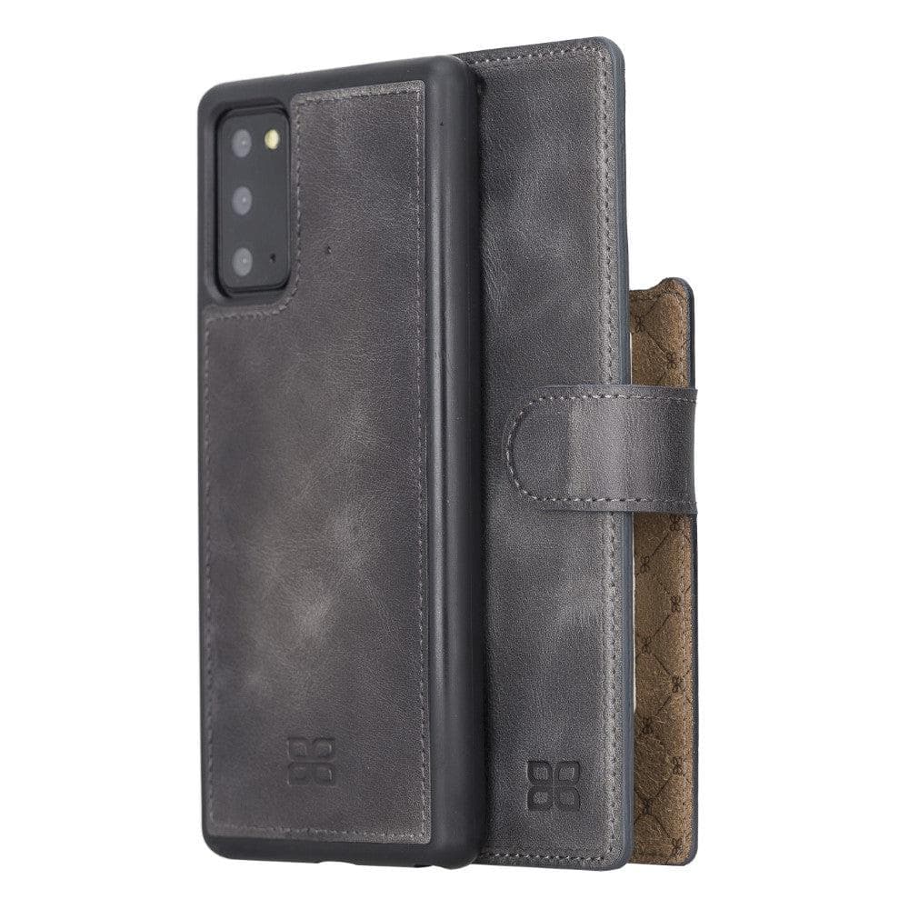Magic Abnehmbar Leder Wallet Case für Samsung Galaxy Note 20 aus echtem Leder